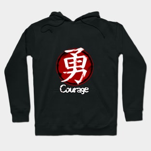 Seven Virtues of Bushido Emblem (Yu: Courage) II Hoodie